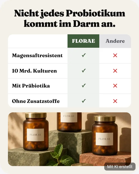 Vergleichstabelle: Darmgesundheit