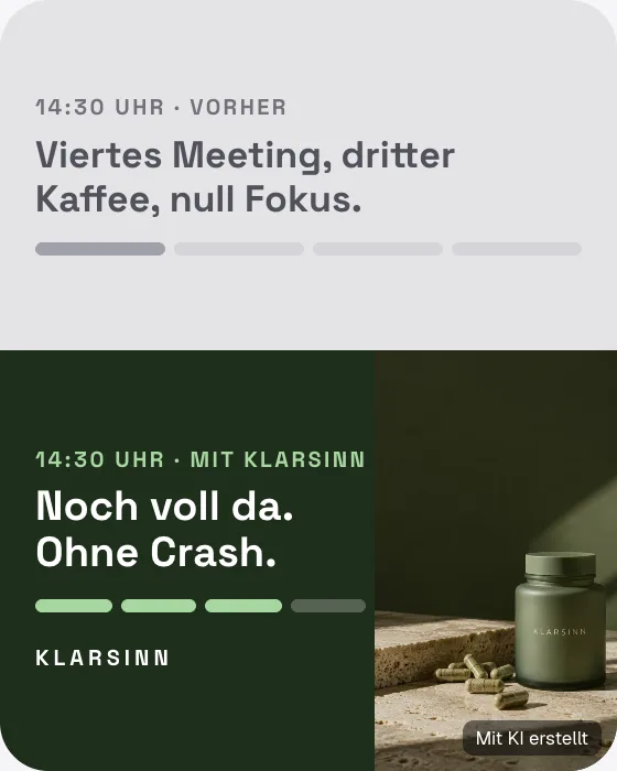 Vorher / Nachher: Fokus & Nootropics